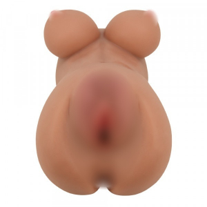 Мастурбатор-полуторс "Crazy Bull Hannah" реалистичная вагина + анус, мулатка